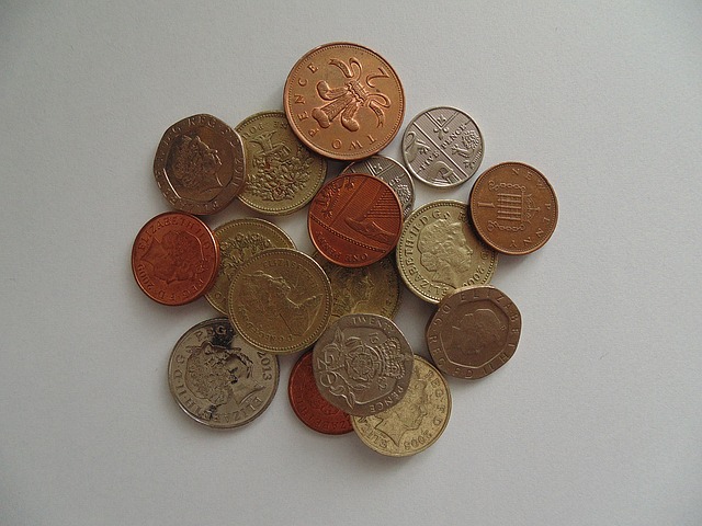 britské mince